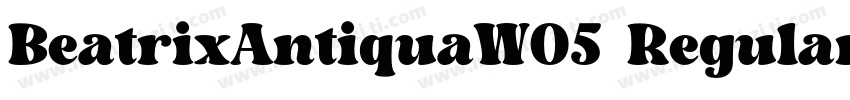 BeatrixAntiquaW05 Regular Regular字体转换